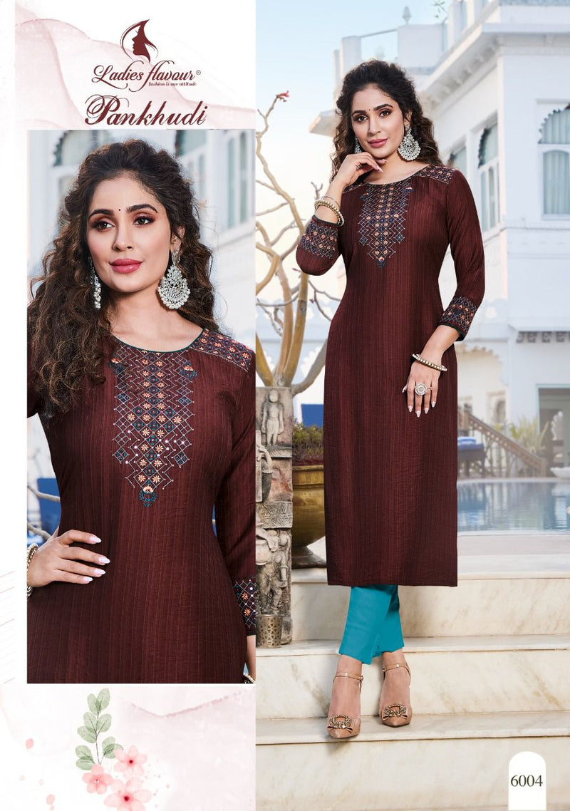 Ladies Flavour Pankhudi Viscose Fancy Designer Party Wear Kurtis