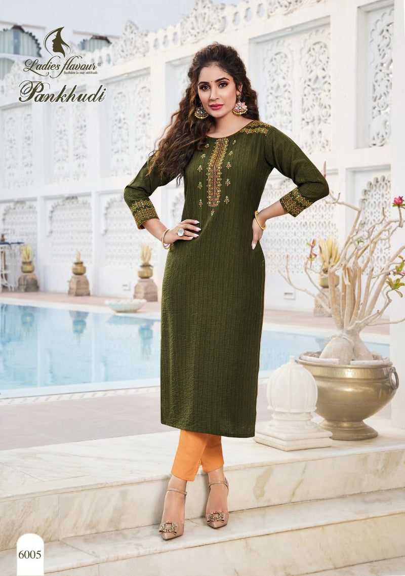 Ladies Flavour Pankhudi Viscose Fancy Designer Party Wear Kurtis