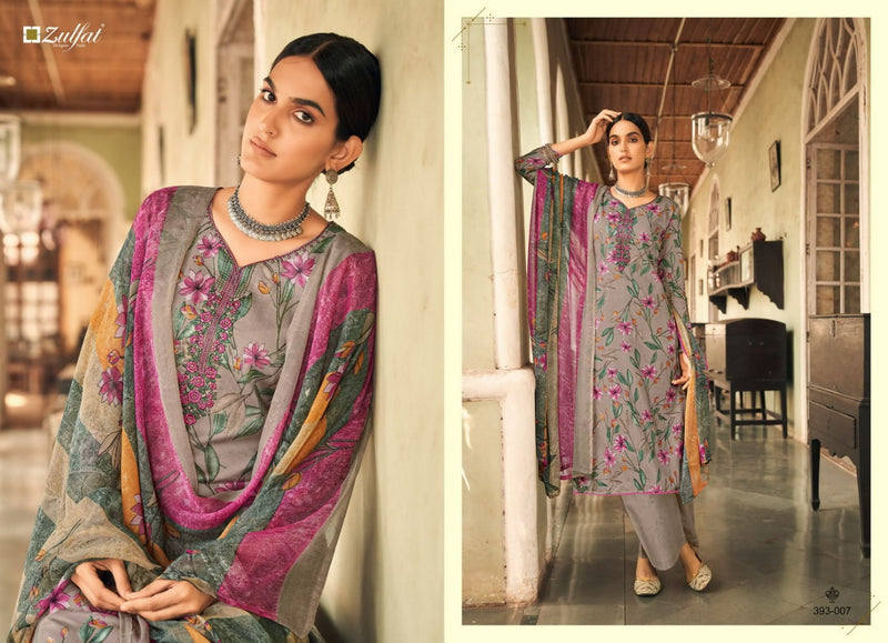 Zulfat Designer Pankhudi Jam Cotton With Heavy Embroidery Work Stylish Designer Party Wear Salwar Suit