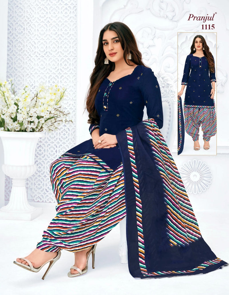 Pranjul Fashion Pankauri Vol 1 Cotton Printed Festive Wear Ready Made Salwar Suits