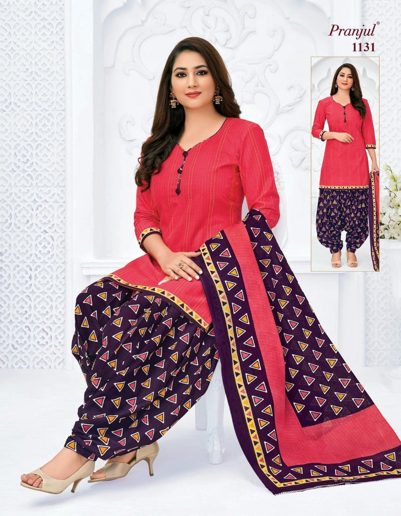 Pranjul Fashion Pankauri Vol 1 Cotton Printed Festive Wear Ready Made Salwar Suits