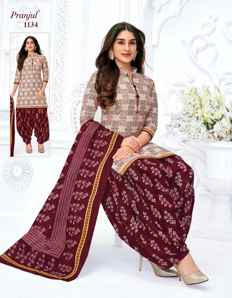 Pranjul Fashion Pankauri Vol 1 Cotton Printed Festive Wear Ready Made Salwar Suits