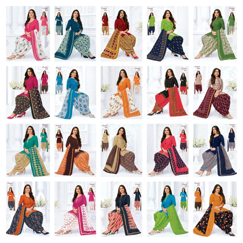 Pranjul Fashion Pankauri Vol 1 Cotton Printed Festive Wear Ready Made Salwar Suits
