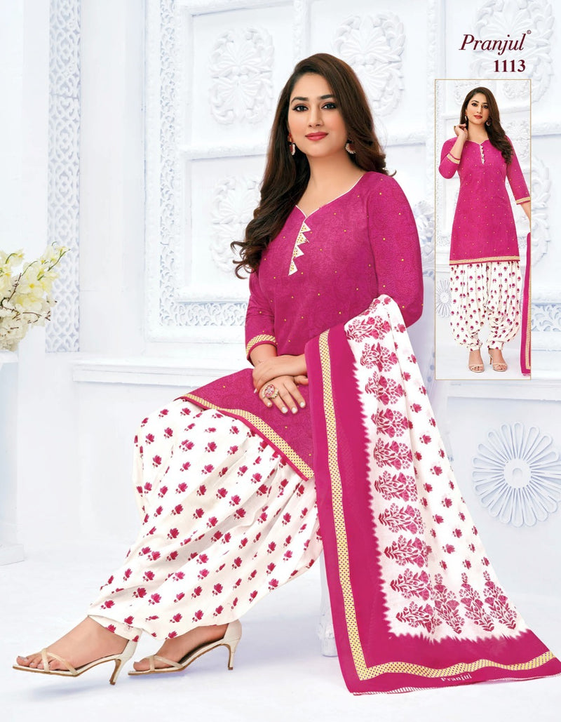 Pranjul Fashion Pankauri Vol 1 Cotton Printed Festive Wear Ready Made Salwar Suits