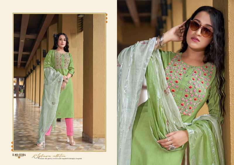 Kalaroop Parada Fancy With Hand Work Stylish Designer Casual Look Long Kurti