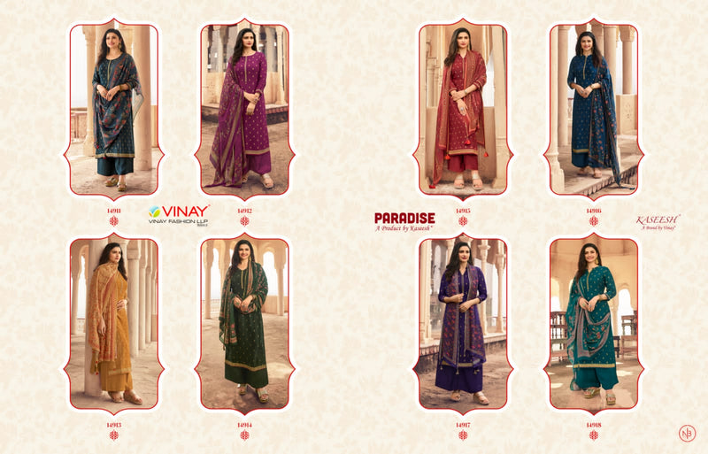 Vinay Fashion Paradise Viscose With Heavy Embroidery Work Stylish Designer Festive Wear Salwar Kameez