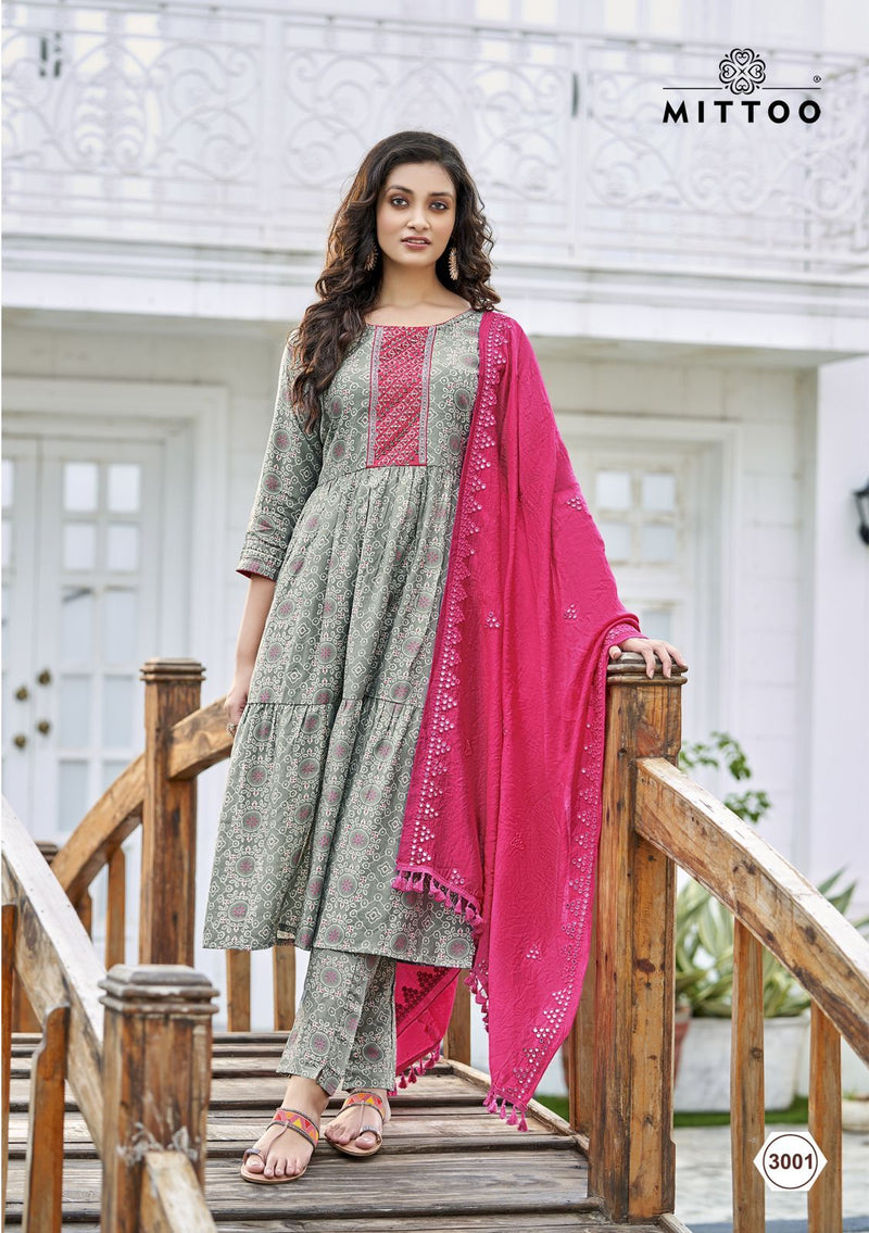 Mittoo Parampara Viscose With Fancy Hand Work Stylish Designer Festive Wear Long Kurti