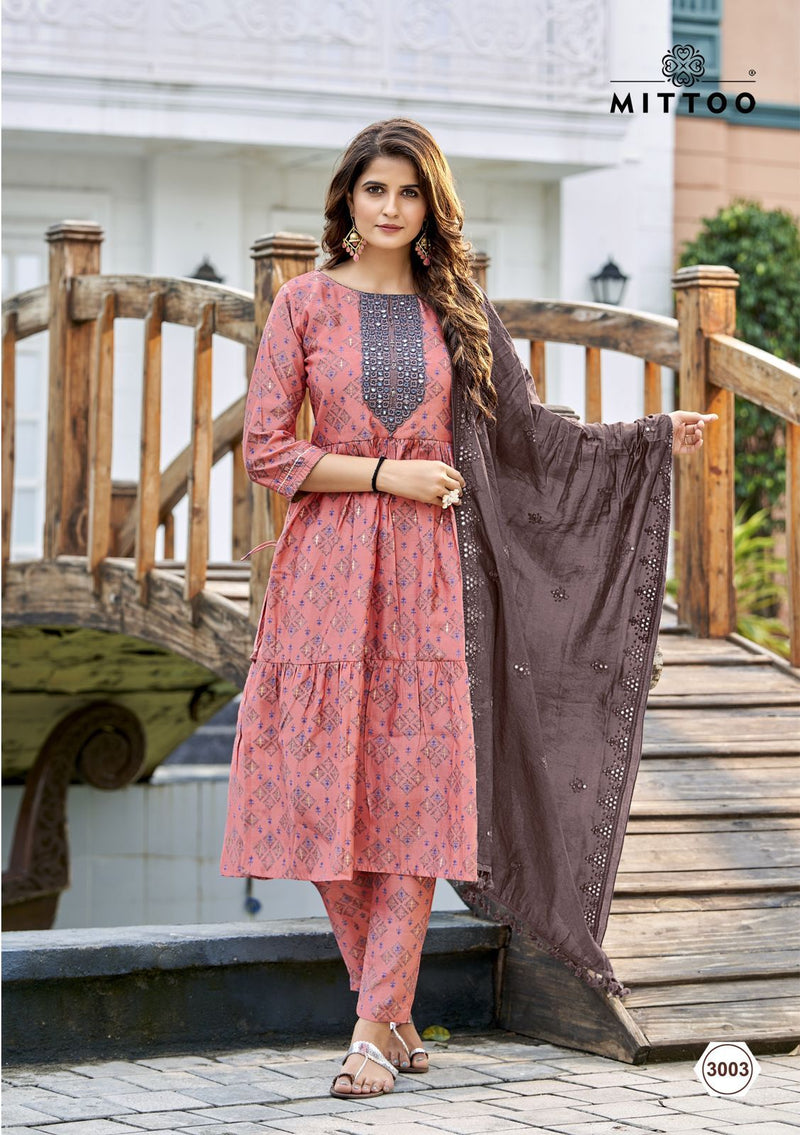 Mittoo Parampara Viscose With Fancy Hand Work Stylish Designer Festive Wear Long Kurti