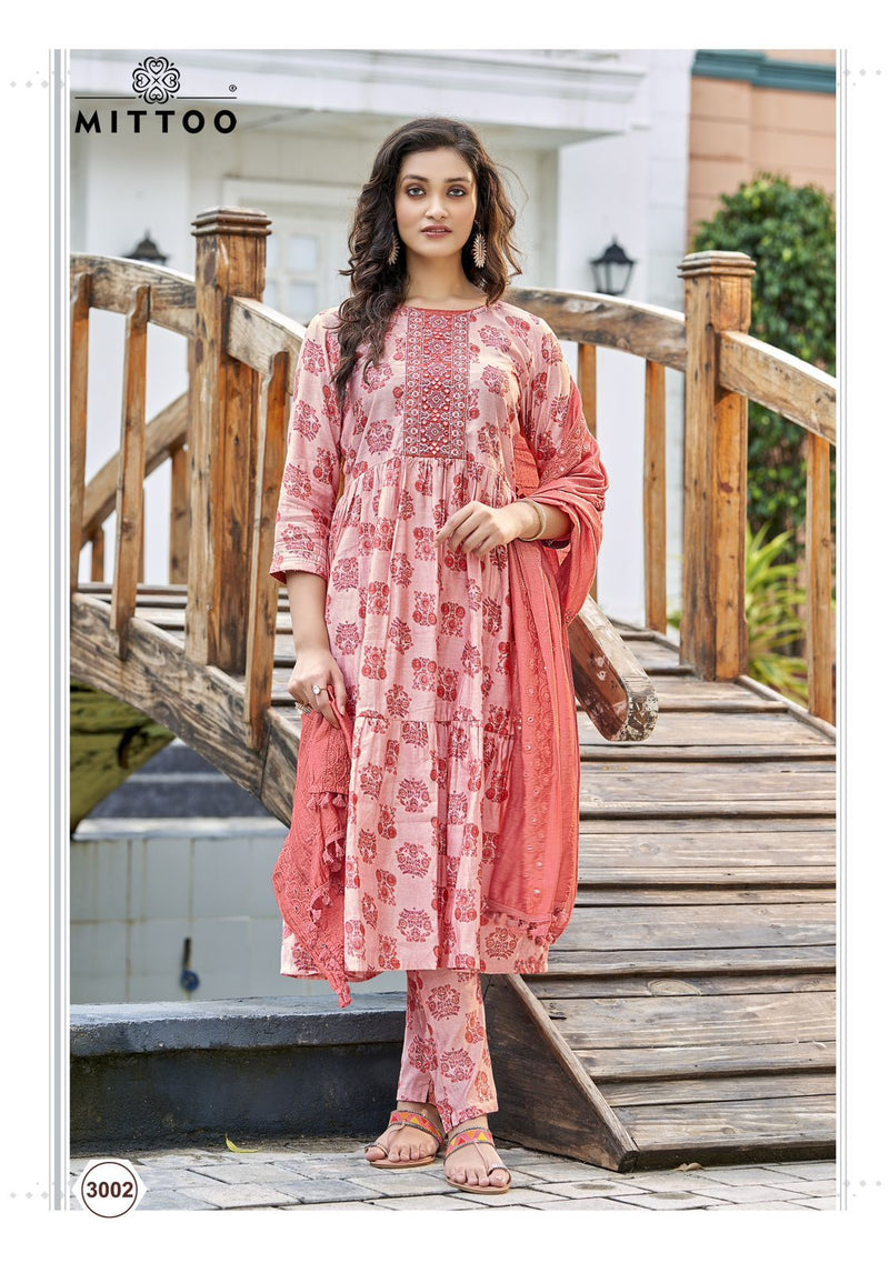 Mittoo Parampara Viscose With Fancy Hand Work Stylish Designer Festive Wear Long Kurti