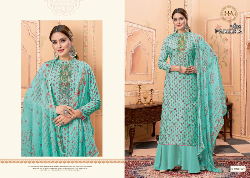 Harshit Pareeha Viscose With Printed Work Stylish Designer Festive Wear Fancy Salwa Kameez