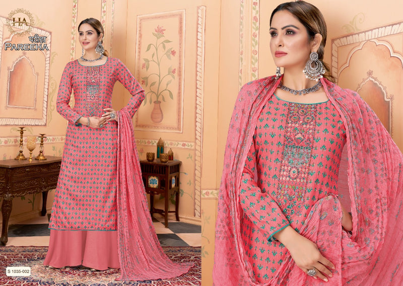 Harshit Pareeha Viscose With Printed Work Stylish Designer Festive Wear Fancy Salwa Kameez