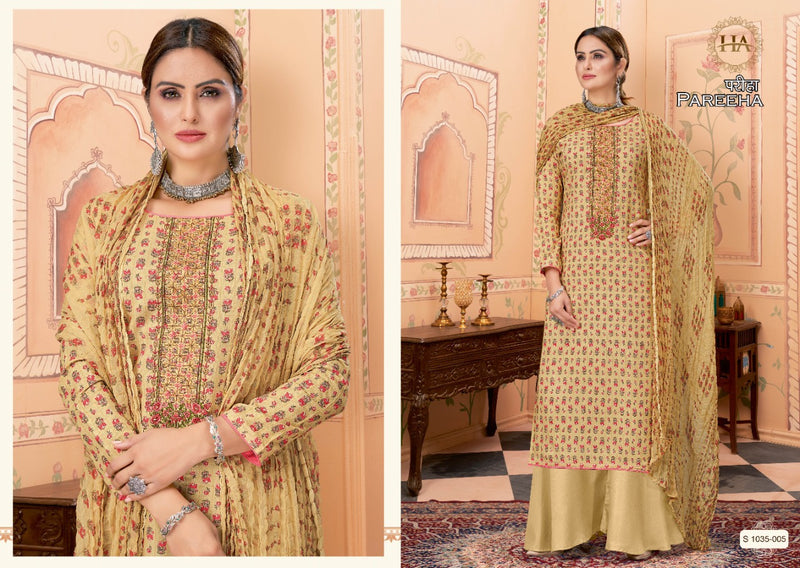 Harshit Pareeha Viscose With Printed Work Stylish Designer Festive Wear Fancy Salwa Kameez