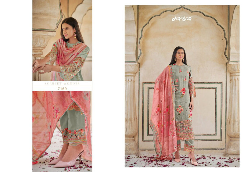 Jay Vijay Dno 7161 To 7170 Silk Pritns With Heavy Embroidery Work Stylish Designer Salwar Suit
