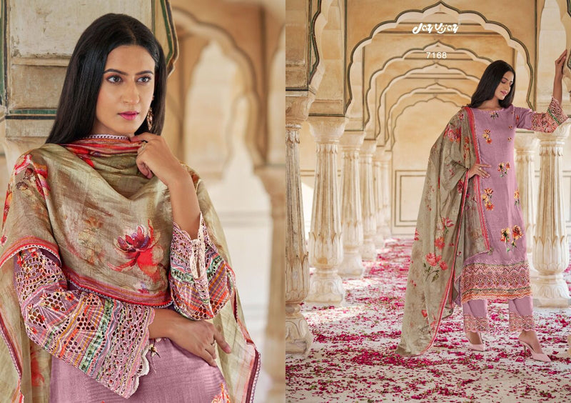 Jay Vijay Dno 7161 To 7170 Silk Pritns With Heavy Embroidery Work Stylish Designer Salwar Suit