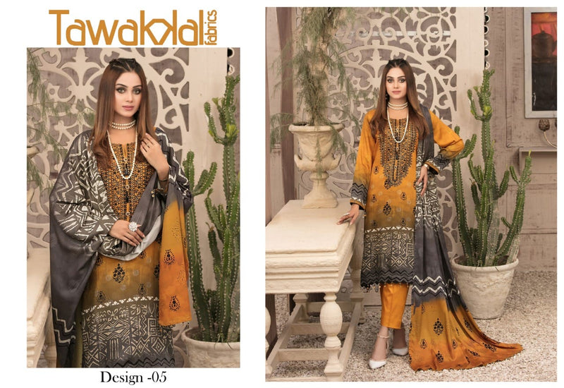 Tawakkal Fabrics Parizaad Cotton Collection Festive Wear Cotton Salwar Suits