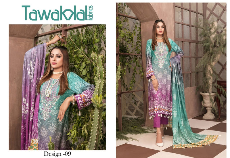Tawakkal Fabrics Parizaad Cotton Collection Festive Wear Cotton Salwar Suits