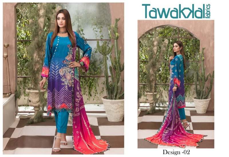 Tawakkal Fabrics Parizaad Cotton Collection Festive Wear Cotton Salwar Suits