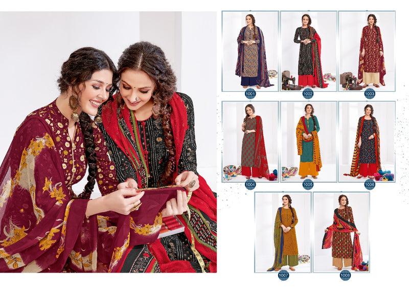 Suryajyoti Paroo Vol 1 Rayon Printed Festive Wear Salwar Suits