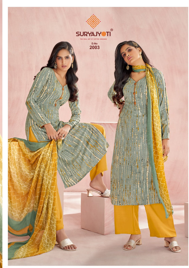 Surya Jyoti Paroo Vol 2 Rayon With Printed Work Stylish Designer Fancy Salwar Kameez