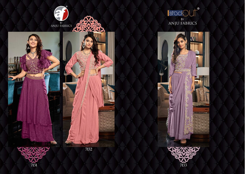 Anju Fabrics Party Wear Georgette With Beautiful Heavy Embroidery Work Stylish Designer Long Kurti