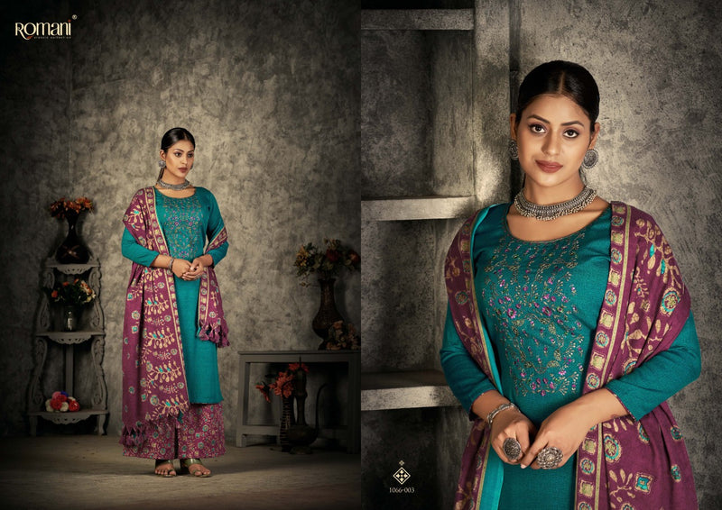 Romani Patiala Dreams Pashmina With Beautiful Work Stylish Designer Festive Wear Salwar Kameez