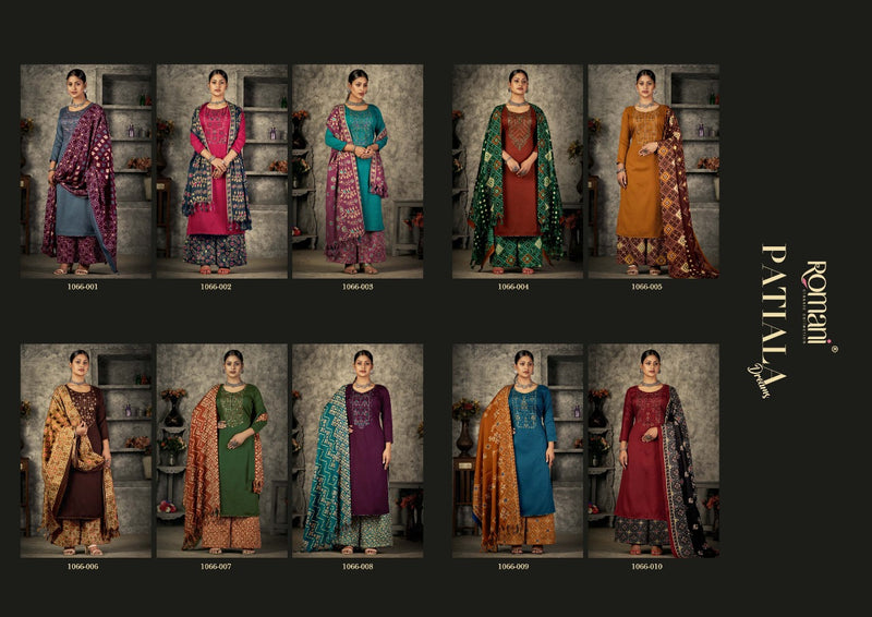 Romani Patiala Dreams Pashmina With Beautiful Work Stylish Designer Festive Wear Salwar Kameez