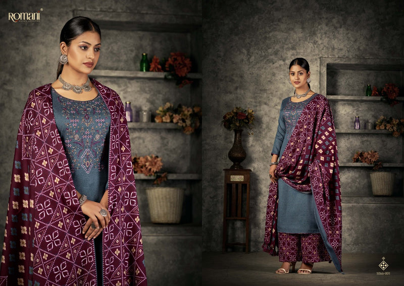 Romani Patiala Dreams Pashmina With Beautiful Work Stylish Designer Festive Wear Salwar Kameez