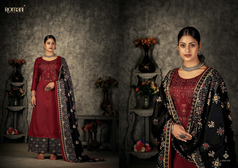 Romani Patiala Dreams Pashmina With Beautiful Work Stylish Designer Festive Wear Salwar Kameez