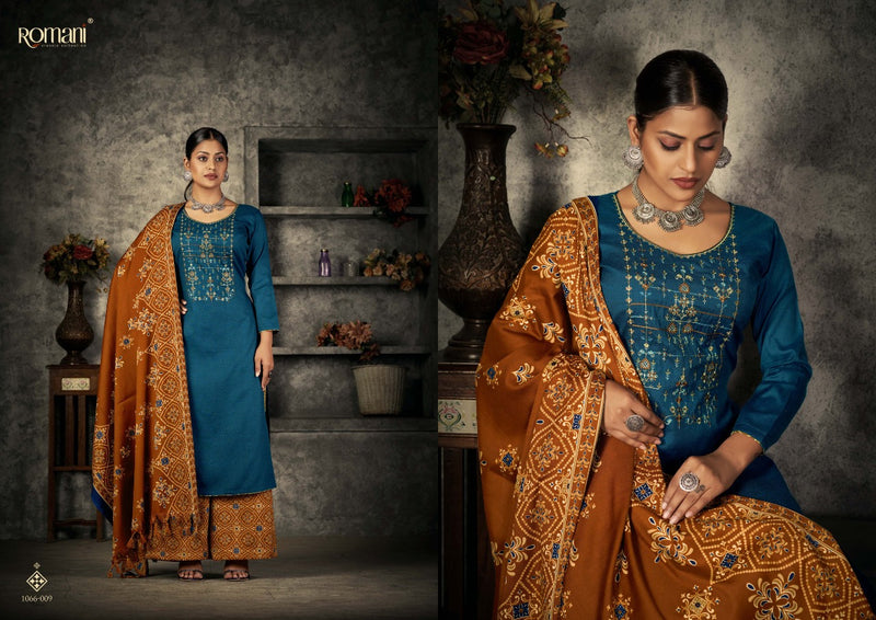 Romani Patiala Dreams Pashmina With Beautiful Work Stylish Designer Festive Wear Salwar Kameez