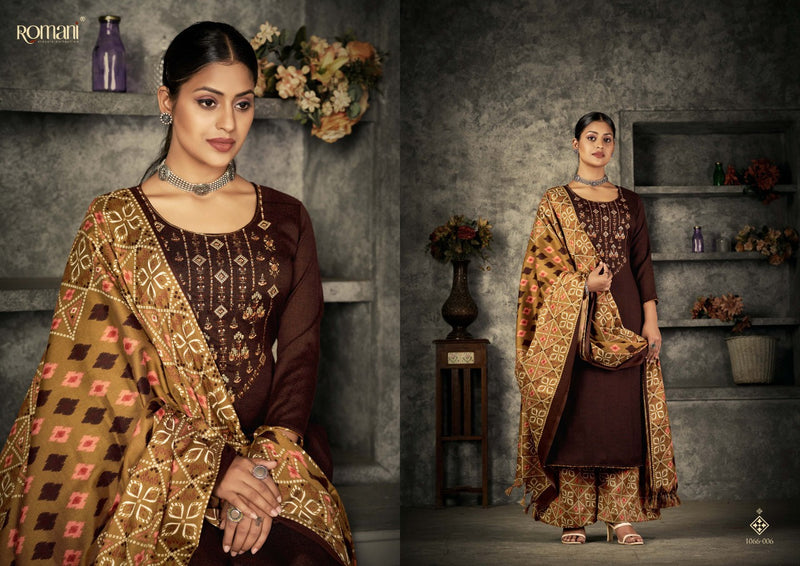 Romani Patiala Dreams Pashmina With Beautiful Work Stylish Designer Festive Wear Salwar Kameez