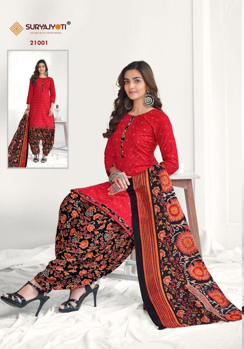 Suryajyoti Patiala Kudi Vol 21 Cotton Printed Festive Wear Salwar Suits