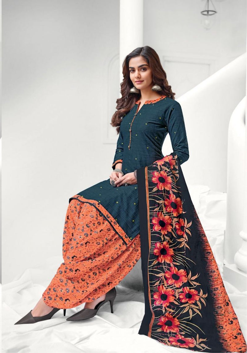 Suryajyoti Patiala Kudi Vol 21 Cotton Printed Festive Wear Salwar Suits
