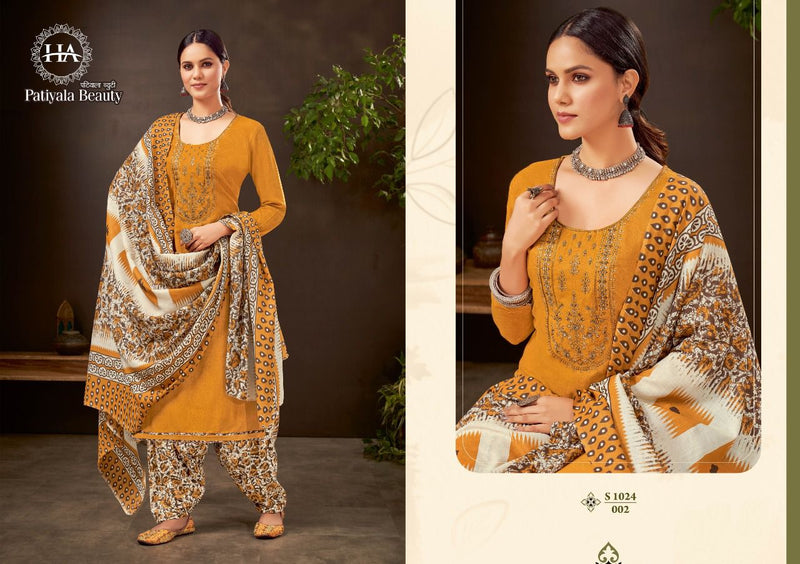 Harshit Fashion Dno 01 To 010 Cotton Printed Work Stylish Designer Party Wear Salwar Suit