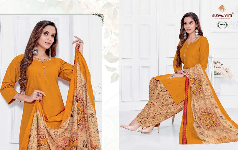 Suryajyoti Trendy  Patiyala Vol 4 Cotton Festive Wear  Printed  Patiyala Style Salwar Kameez