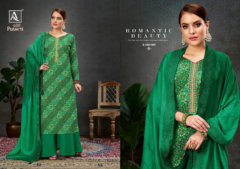 Alok Suit Patorii Rayon With Fancy Printed Work Stylish Designer Beautiful Salwar Kameez
