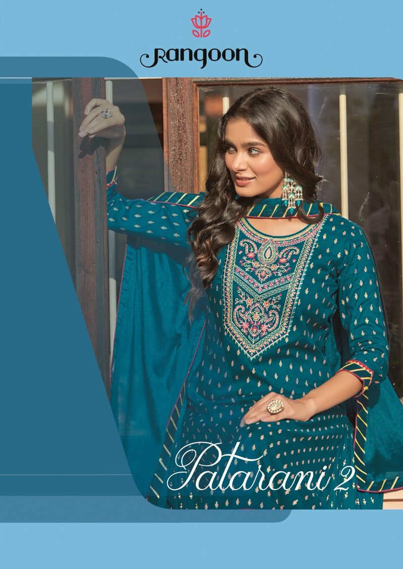 Rangoon Dno 3911 To 3914 Rayon With Embroidery Work Stylish Designer Party Wear Kurti