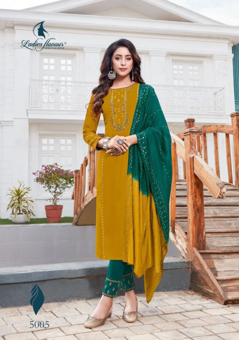 Ladies Flavour Pavitra Vol 5 Rayon With Heavy Embroidery Work Stylish Designer Party Wear Kurti