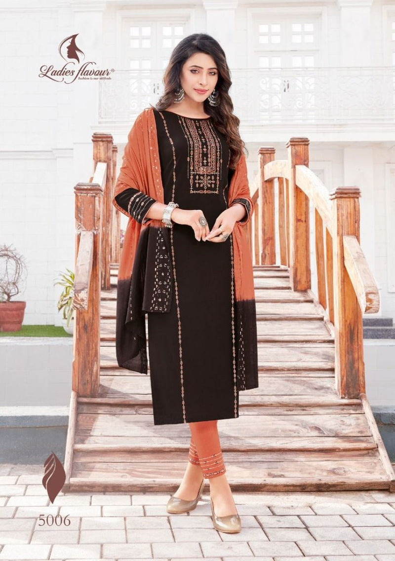 Ladies Flavour Pavitra Vol 5 Rayon With Heavy Embroidery Work Stylish Designer Party Wear Kurti