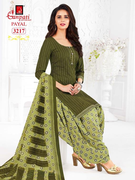Ganpati Payal Vol 32 Cotton Printed Patiyala Festive Wear Salwar Suits