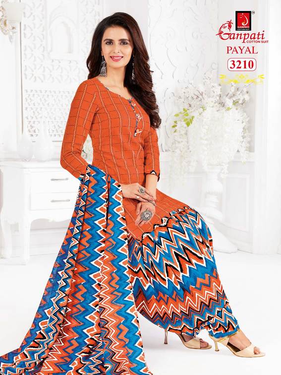 Ganpati Payal Vol 32 Cotton Printed Patiyala Festive Wear Salwar Suits