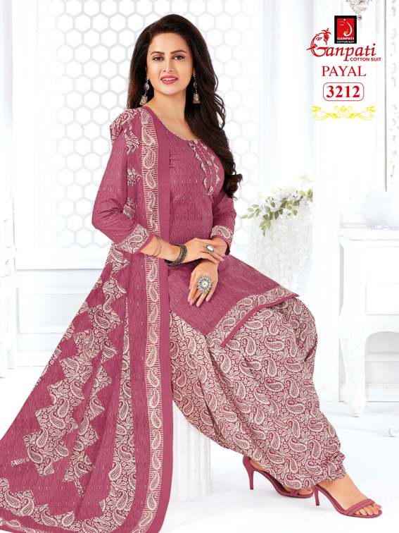 Ganpati Payal Vol 32 Cotton Printed Patiyala Festive Wear Salwar Suits