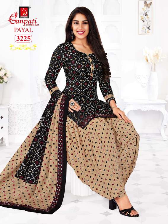 Ganpati Payal Vol 32 Cotton Printed Patiyala Festive Wear Salwar Suits