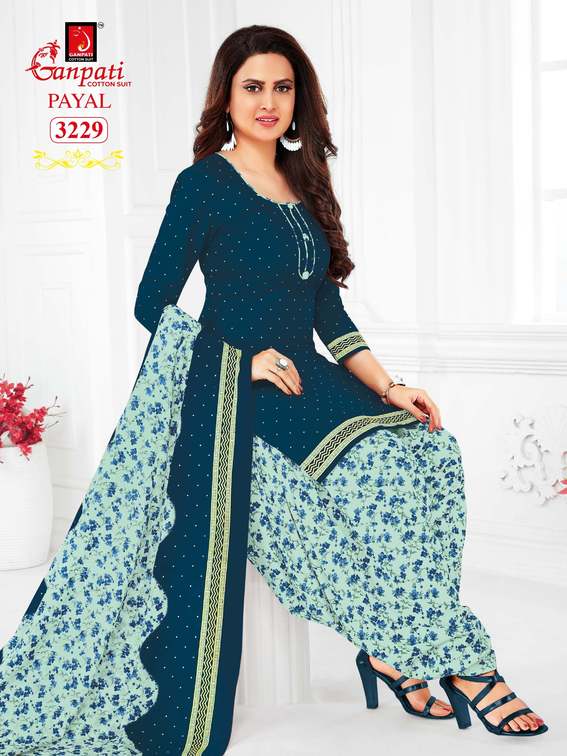 Ganpati Payal Vol 32 Cotton Printed Patiyala Festive Wear Salwar Suits