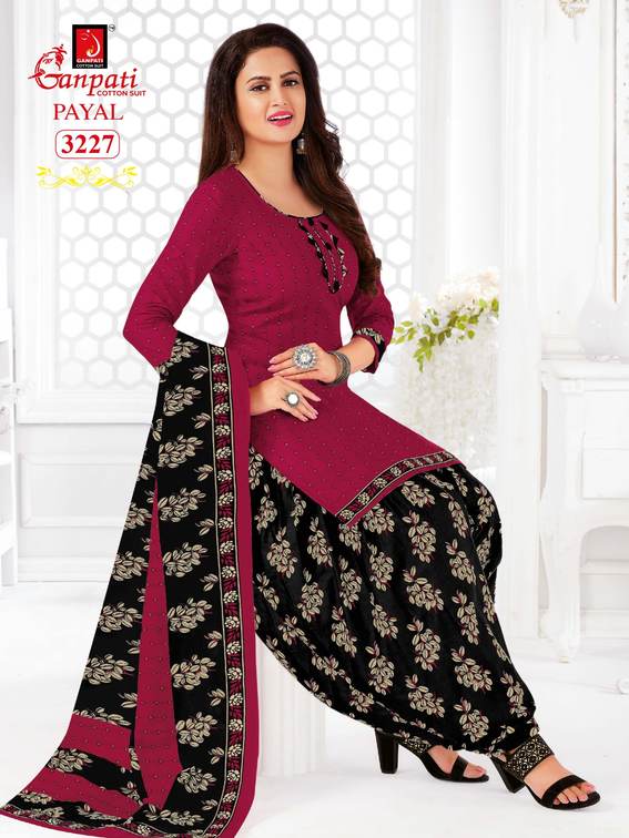 Ganpati Payal Vol 32 Cotton Printed Patiyala Festive Wear Salwar Suits