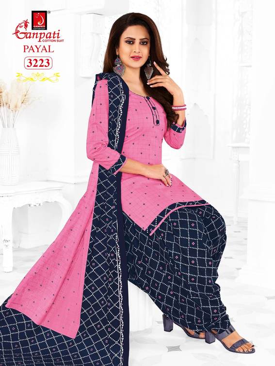 Ganpati Payal Vol 32 Cotton Printed Patiyala Festive Wear Salwar Suits