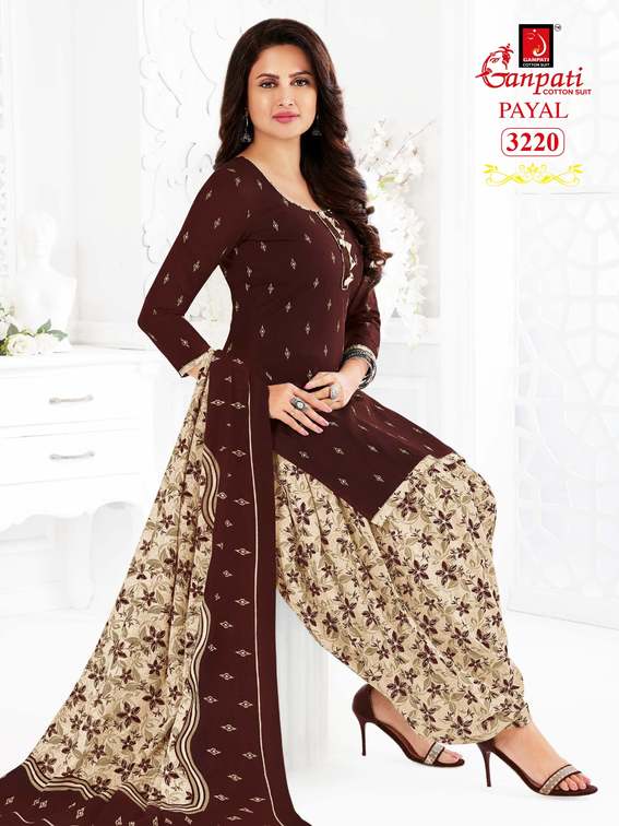 Ganpati Payal Vol 32 Cotton Printed Patiyala Festive Wear Salwar Suits