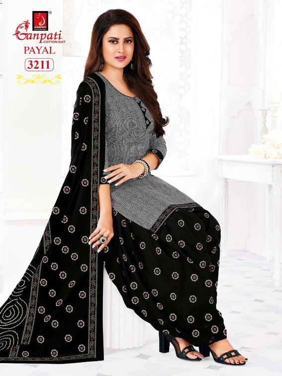 Ganpati Payal Vol 32 Cotton Printed Patiyala Festive Wear Salwar Suits