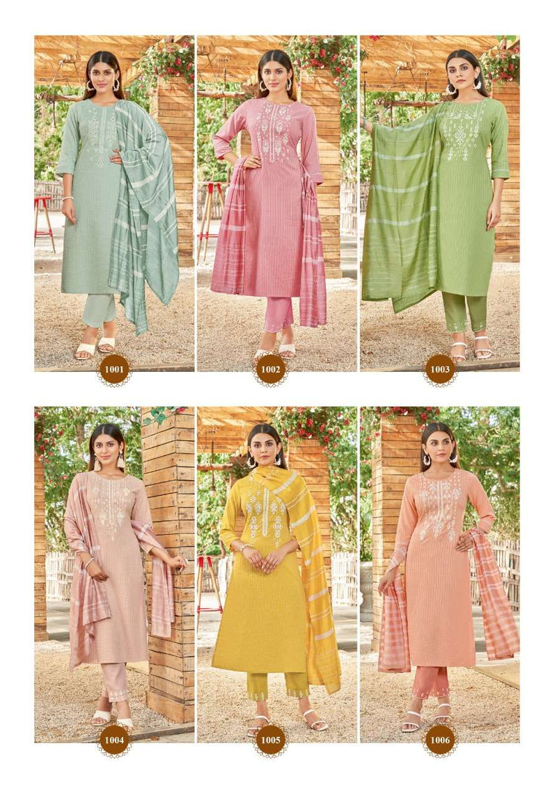 Pink Mirror Pearl Viscose Embroidered Designer Party Wear Kurtis With Bottom & Dupatta