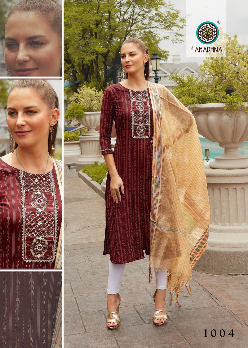 Aradhna Fashion Pearl Vol 2 Pure Cotton With Heavy Embroidery Work Stylish Designer Casual Look Kurti