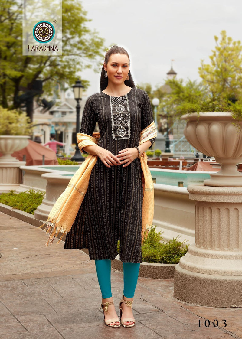 Aradhna Fashion Pearl Vol 2 Pure Cotton With Heavy Embroidery Work Stylish Designer Casual Look Kurti
